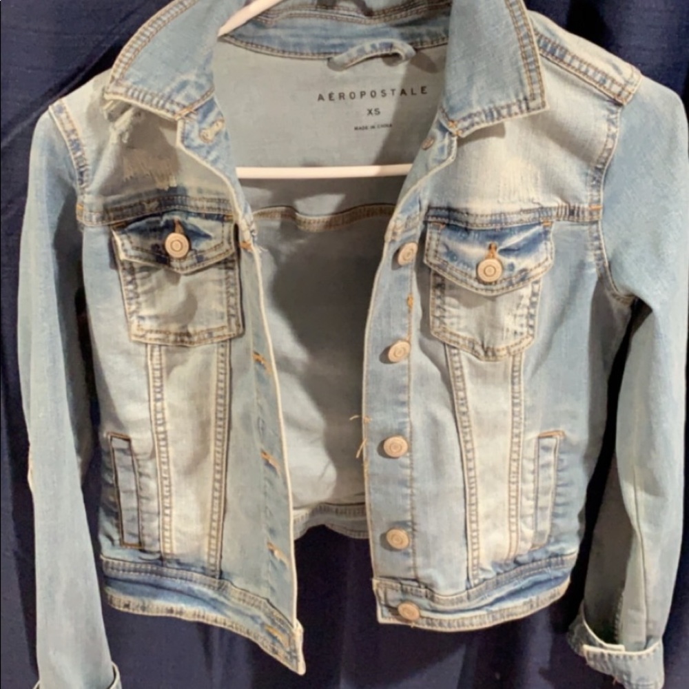 SUPER CUTE XS JEAN DENIM JACKET 🦋💖